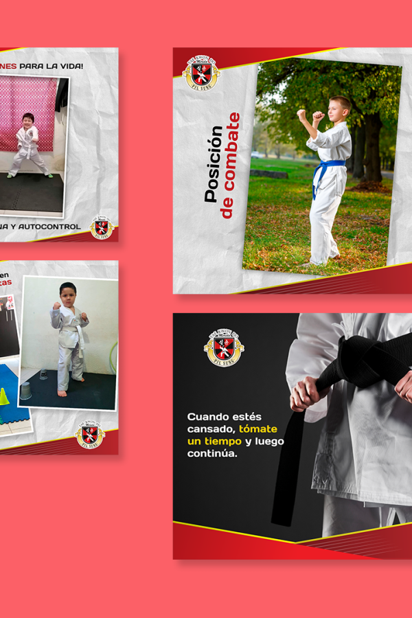 Karate school Social media